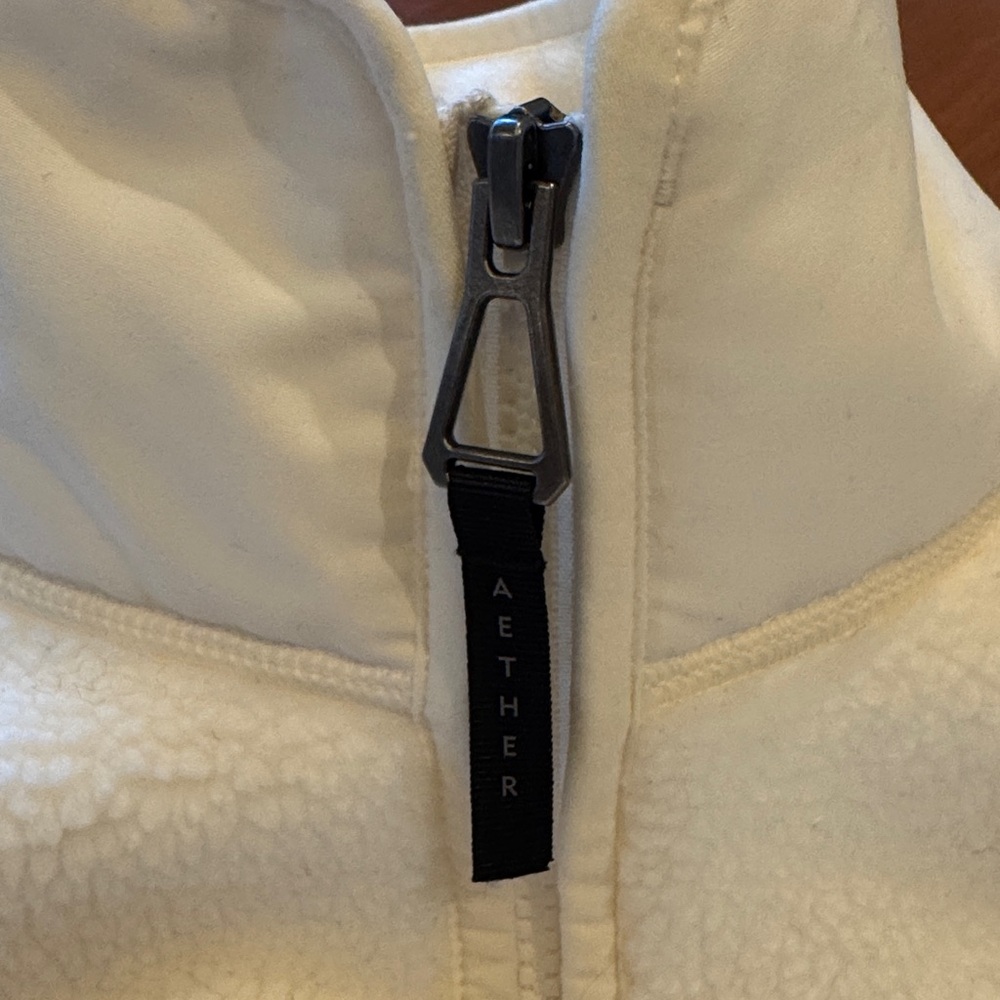 Aether Cream Fleece Quarter-Zip Pullover - Picture 3 of 12